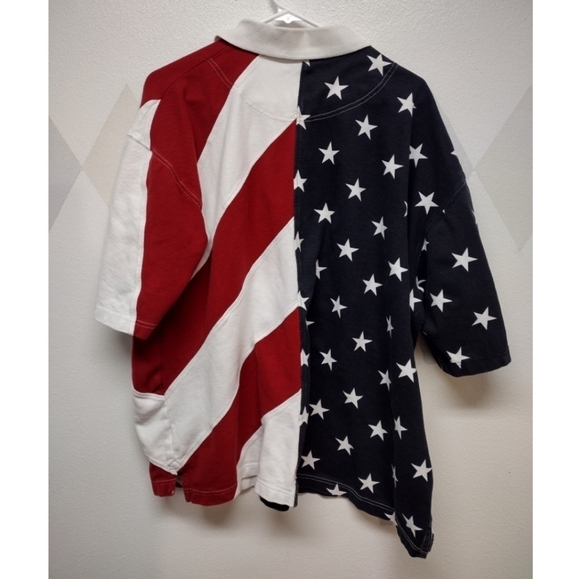 Work n Sport red white and blue polo size 2XL - Picture 2 of 5